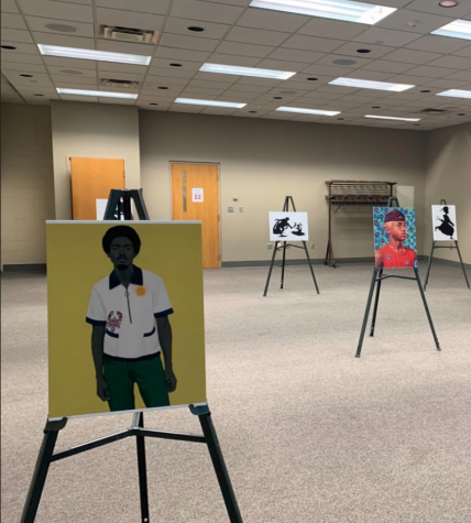 The Black Student Center hosted an art exhibit on Feb. 22 that showcased several paintings created by painters in the Black community.