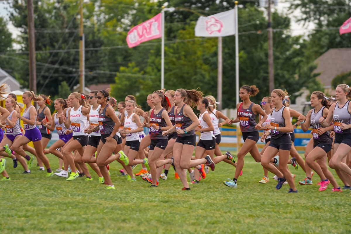 Lady Cougs after the gun went off. 