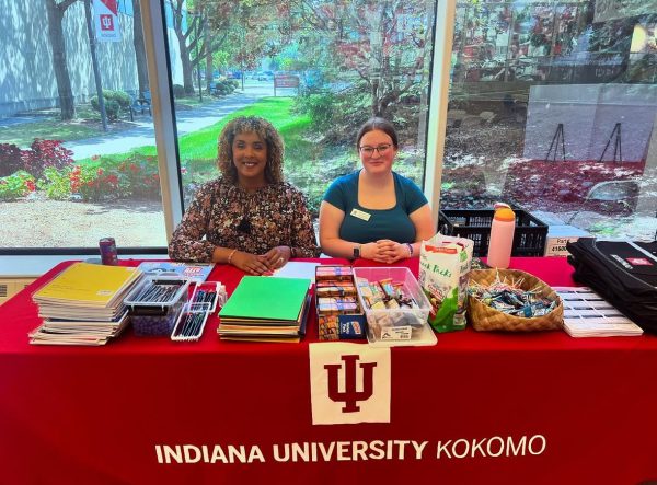 Katy Johnson pictured above with Andrea Halpin, SGA advisor.