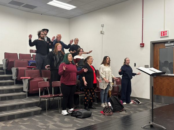 Warming up is very important to the Cougar Choir, as it helps prepare their vocals.
