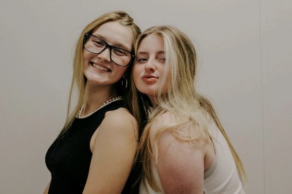 Nursing student Lillie Maynus and author Bri Clausen