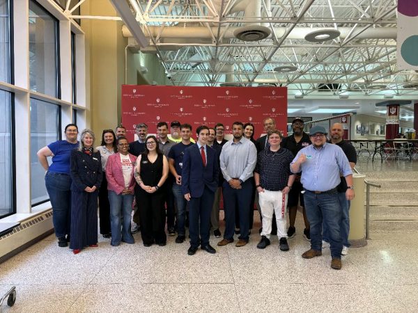 Group photo of candidates that attended as well as student coordinators 